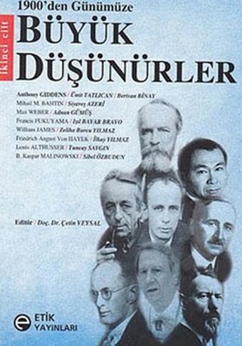 1900'den Günümüze Büyük Düşünürler 2.Cilt Kolektif Etik Yayınları