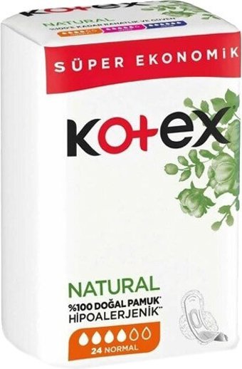 Kotex Ultra Quadro Organik Antialerjik Kalın Normal 24'lü Hijyenik Ped 1 Adet