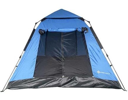 Free Camp 4 Kişilik Otomatik 4 Mevsim Kamp Çadırı Mavi-Yeşil