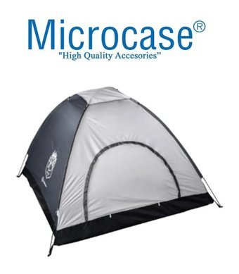 Microcase 4 Kişilik Yazlık Kamp Çadırı Gri