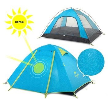 Naturehike P-serisi 4 Kişilik 4 Mevsim Kamp Çadırı Mavi