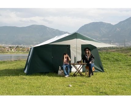 Tunç 8 - 10 Kişilik 4 Mevsim Odalı Kamp Çadırı Yeşil