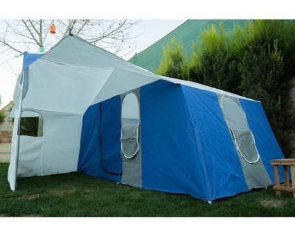 Tunç 8 - 10 Kişilik 4 Mevsim Odalı Kamp Çadırı Mavi