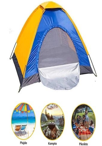 Mobgift 4 Kişilik 4 Mevsim Kamp Çadırı Beyaz