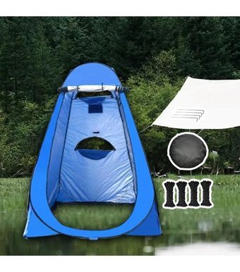 Magideal 1 Kişilik 4 Mevsim Çift Tenteli Kamp Çadırı Mavi