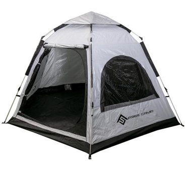 Free Camp 6 Kişilik Otomatik 4 Mevsim Kamp Çadırı Gri