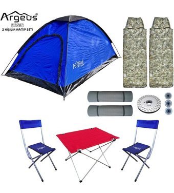 Argeus Basic 2 Kişilik 4 Mevsim Kamp Çadırı Çok Renkli