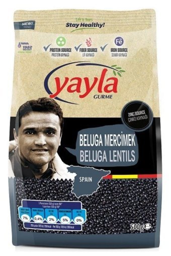 Yayla Gurme Beluga Siyah Mercimek 500 gr