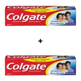 Colgate Çürüklere Karşı Koruma Florürlü Diş Macunu 2x100 ml