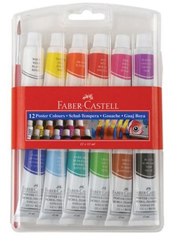Faber-Castell Tüp Çok Renkli 12x12 ml Guaj Boya Set