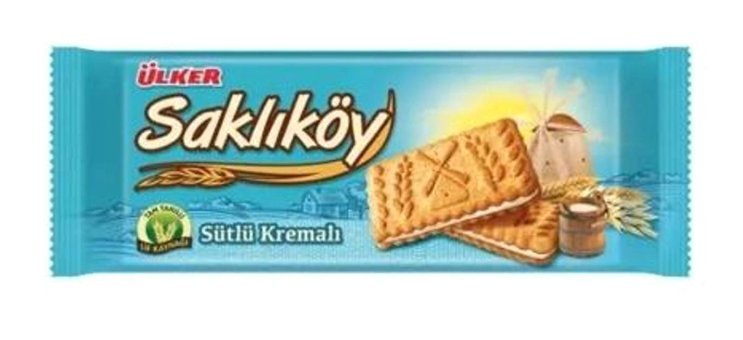 Ülker Saklıköy Sütlü Kremalı Bisküvi 4x100 gr