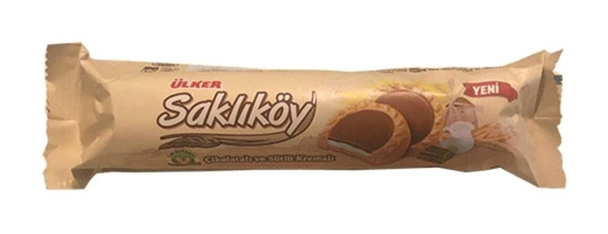Ülker Saklıköy Sütlü - Çikolata Kremalı Bisküvi 100 gr