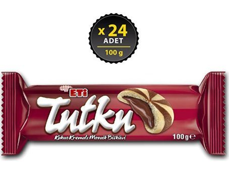 Eti Tutku Kakao Kremalı Bisküvi 24x100 gr
