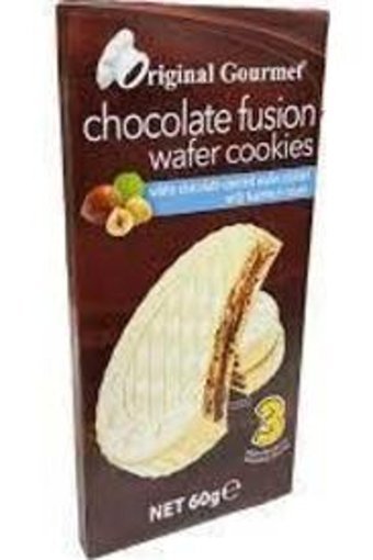 Original Gourmet Fusion Crunch  Beyaz Çikolatalı Bisküvi 24x60 gr