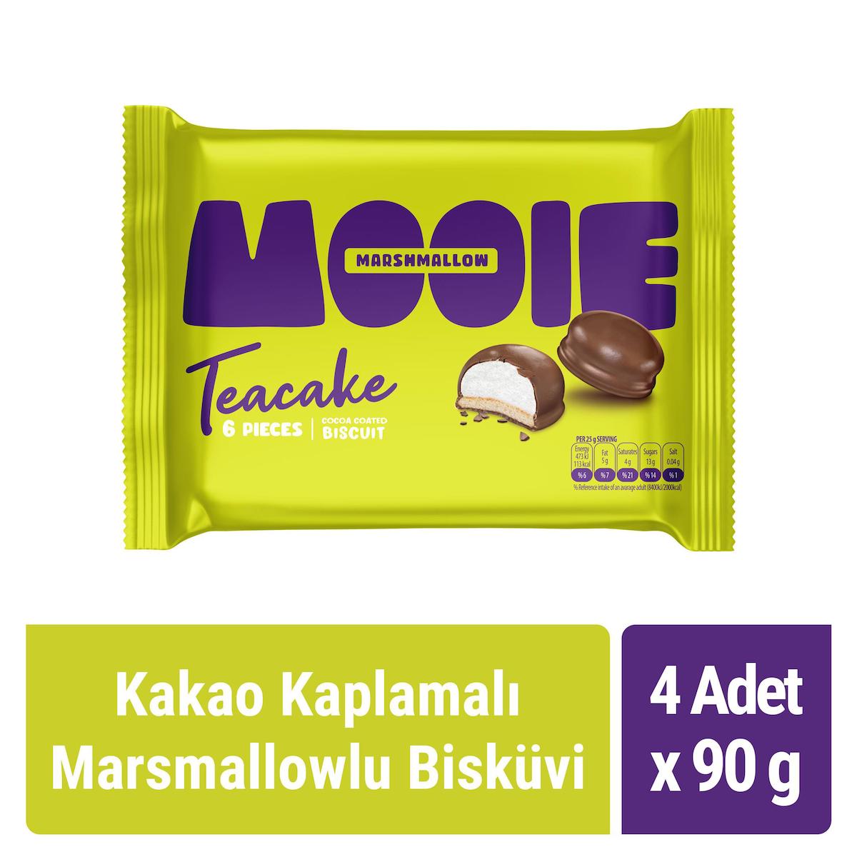Mooie Kakao - Marshmallow Bisküvi 4x90 gr