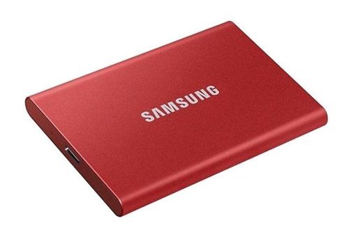 Samsung T7 MU-PC2T0T/WW 500 GB USB Type C USB 3.2 Taşınabilir SSD Kırmızı