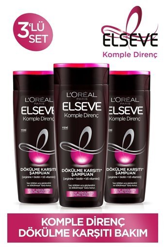 L'oréal Paris Elseve Dökülme Karşıtı Şampuan 3x360 ml