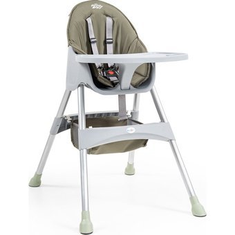 Jusso Baby2Go 20 kg Kapasiteli Tekerleksiz Tepsili Oturaklı Mama Sandalyesi Yeşil