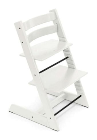 Stokke Tripp Trapp 9 kg Kapasiteli Tekerleksiz Oturaklı Katlanır Mama Sandalyesi Beyaz