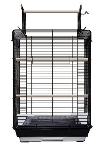 Best Cage Dikdörtgen Krom Papağan Kafesi Siyah