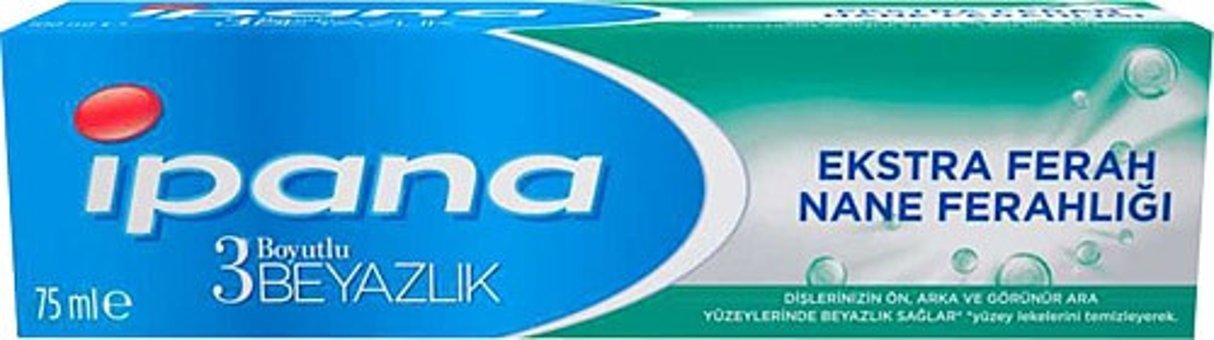 İpana 3 Boyutlu Beyazlık Naneli Florürlü Diş Macunu 100 ml