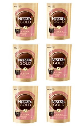 Nescafe Gold Crema Sade 6x80 gr Hazır Kahve