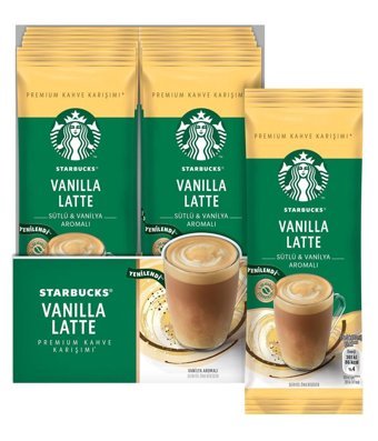 Starbucks Premium Vanilyalı 10x21.5 gr Latte Hazır Kahve