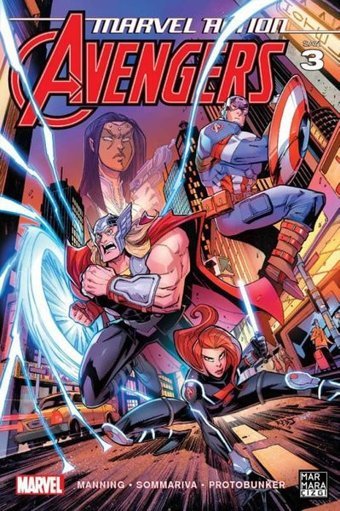 Marvel Action Avengers-3 Matthew K. Manning Marmara Çizgi Matthew K. Manning Marmara Çizgi