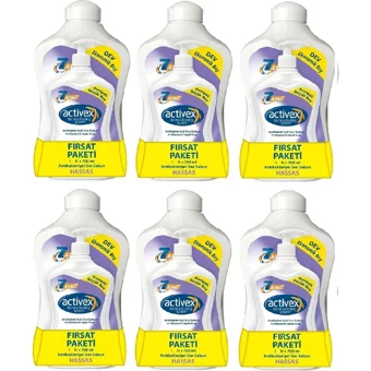 Activex Nemlendiricili Antibakteriyel Köpük Sıvı Sabun 700 ml+1 lt 12'li