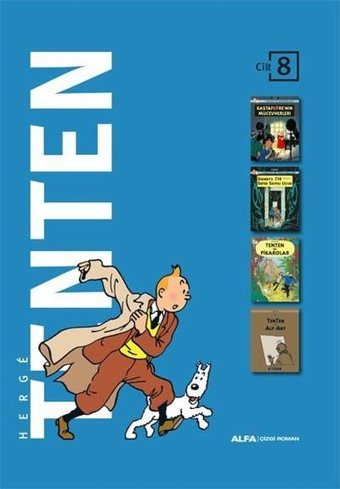 Tenten Cilt 8 - Üç Kitap Bir Arada - Kutulu Herge Alfa Yayıncılık Herge Alfa Yayıncılık