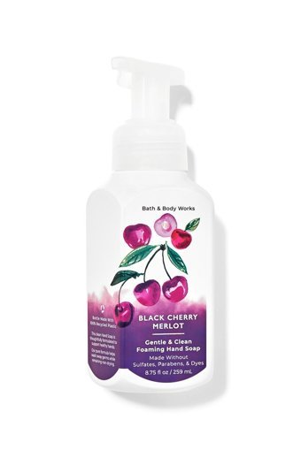 Bath & Body Works Black Cherry Merlot Nemlendiricili Parabensiz Organik Köpük Sıvı Sabun 259 ml Tekli