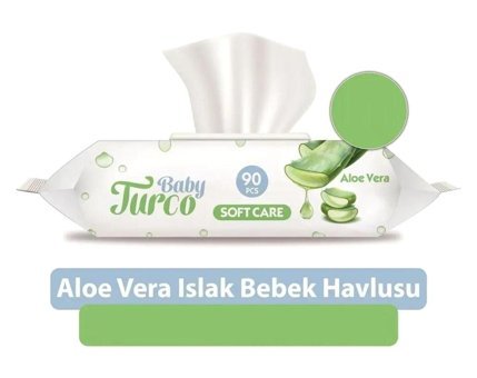 Baby Turco Aloe Vera 90 Yaprak Islak Mendil