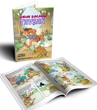 Uzun Bacaklı Tavşan - Oku ve Boya - Çizgi Roman Murat Sevinç Bordo Ressam Murat Sevinç Bordo Ressam