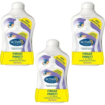 Activex Nemlendiricili Antibakteriyel Köpük Sıvı Sabun 700 ml+1 lt 6'lı