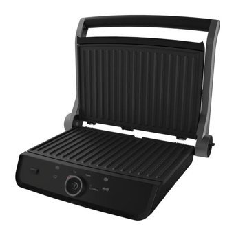 Grundig CG 8040 6 Dilim Döküm Çıkartılabilir Plaka Tek Yönlü 2400 W Izgaralı Gri Tost Makinesi