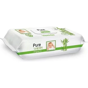 Pure Baby Organik Bambu Özlü 60 Islak Mendil