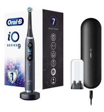 Oral b iO 9 Işıklı Kapaklı Orta Şarjlı Diş Fırçası Siyah