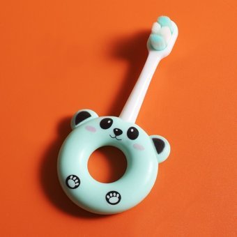 Lebeigo Panda Yumuşak Manuel Çocuk Diş Fırçası Açık Mavi