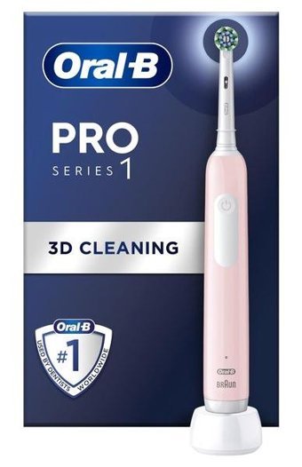 Oral b Pro Series 1 Işıklı Sert Şarjlı Diş Fırçası Pembe