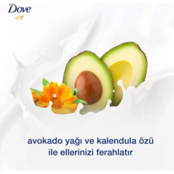 Dove Avokado Yağı-Kalendula Özü Nemlendiricili Köpük Sıvı Sabun 450 ml 2'li