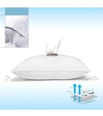 Firuze Sıvı Geçirmez Lastiksiz 50x70 cm Tek Kişilik Alez 2 Adet