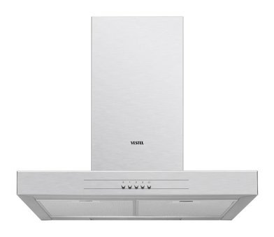 Vestel AD-6021 YX 625 m3/h 60 cm Paslanmaz Çelik Bacalı Duvar Tipi Davlumbaz Gri
