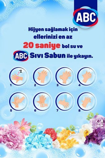 ABC Bahar Esintisi Nemlendiricili Köpük Sıvı Sabun 3.5 lt 3'lü