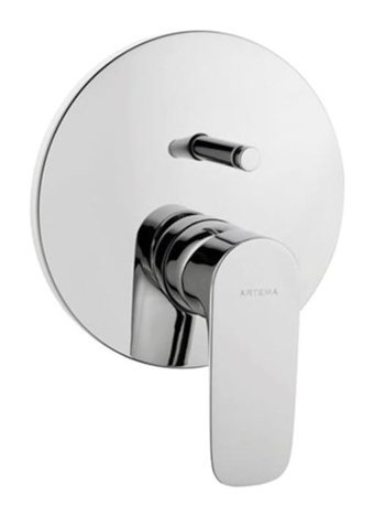 Artema X-Line A42251 Krom Aç Kapa Ankastre Banyo Bataryası Gümüş