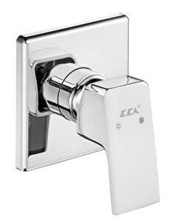 Eca Tiera 102167105-k Krom Aç Kapa Ankastre Kare Banyo Bataryası Gümüş