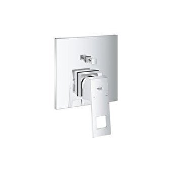 Grohe Eurocube 24062000 Krom Çift Delikli Aç Kapa Ankastre Banyo Bataryası Gümüş