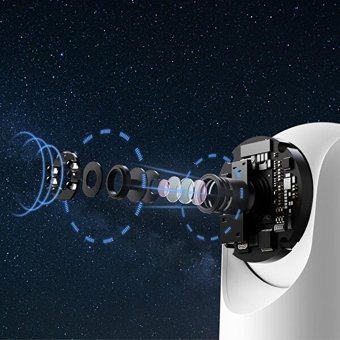 Global TH300 1 Kameralı 360 Derece Dönen Gece Görüşlü IP İç Mekan Masaüstü Kablosuz Güvenlik Kamerası