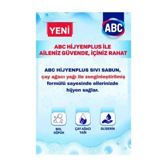 ABC Nemlendiricili Köpük Sıvı Sabun 3.5 lt 3'lü
