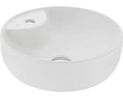 Seramiksan Sole Tekli 42 cm Seramik Yuvarlak Lavabo Beyaz