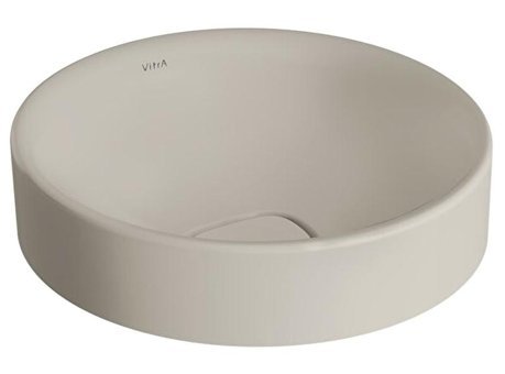 Vitra Metropole 7532b0201398 Tekli 40 cm Seramik Yuvarlak Lavabo Taupe